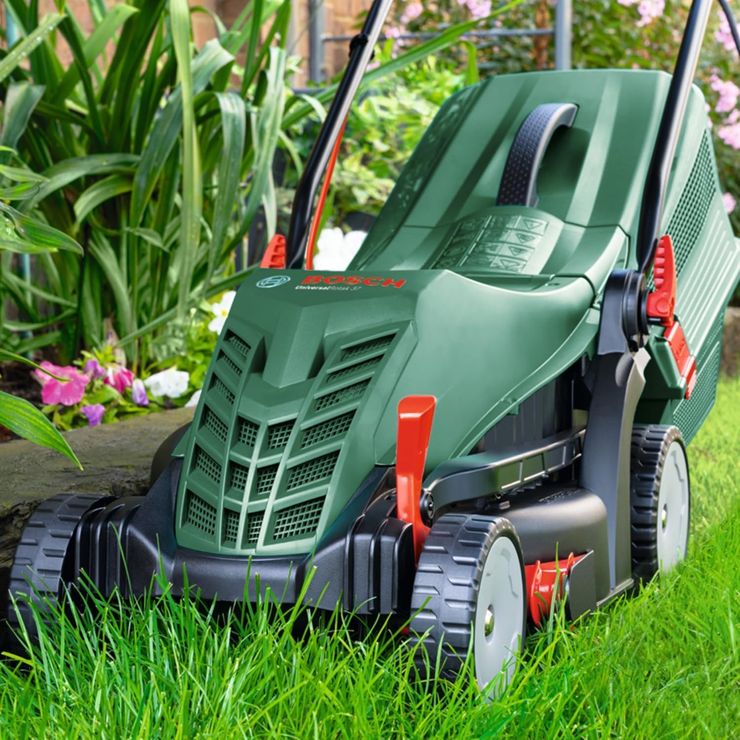 37cm Corded Electric Lawn Mower with Grass Box: image 4