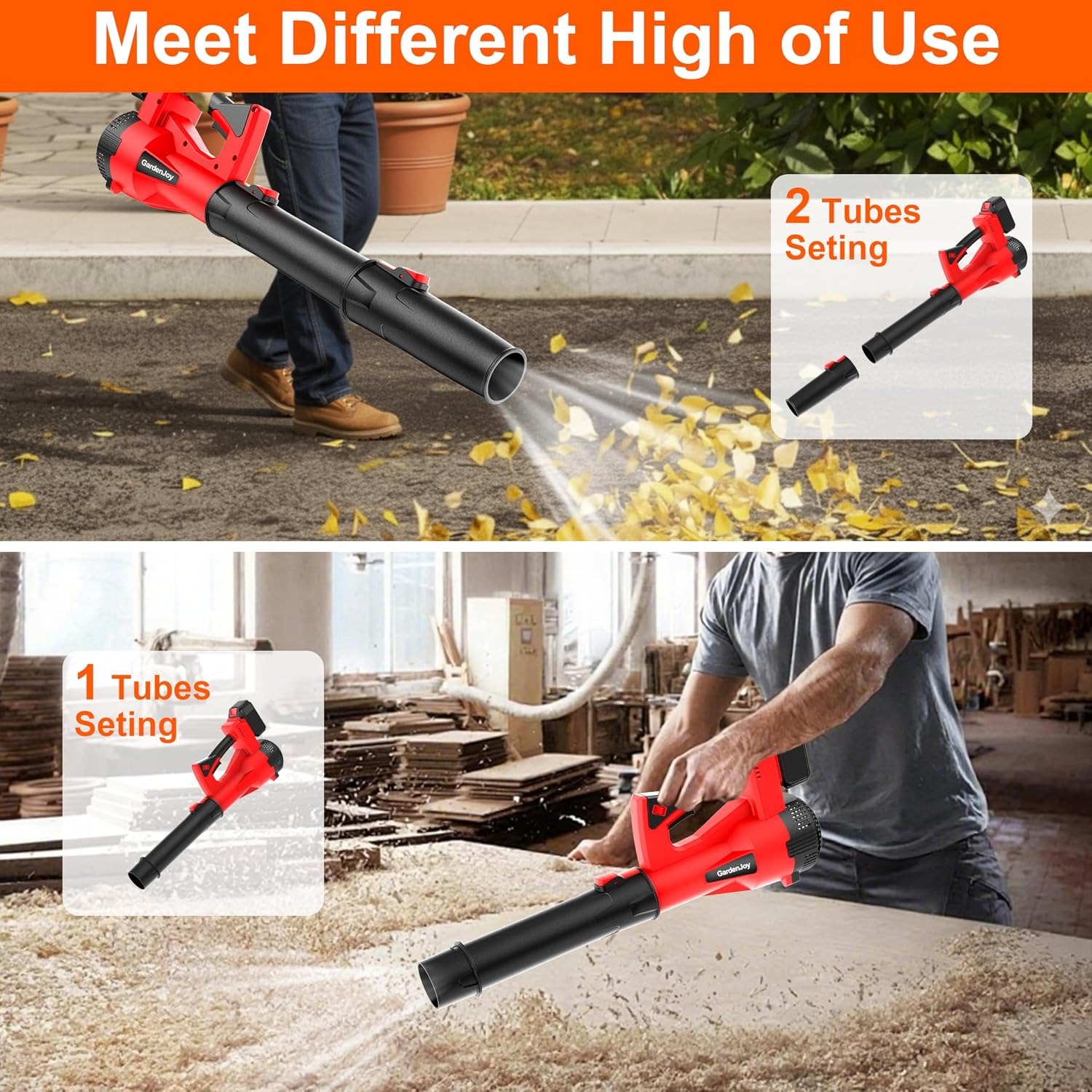 GardenJoy 21V Cordless Leaf Blower Kit: image 9
